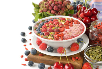 Dietary smoothies with berries