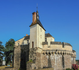Fototapeta premium The castle of Ancenis, Loire-Atlantique département, France