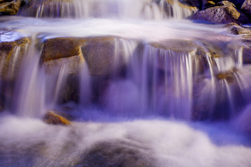 Fototapety  Waterfall with light in the night