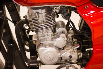 Detail of motorcycle engine for design  