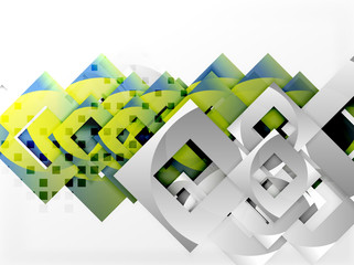 Vector square template background