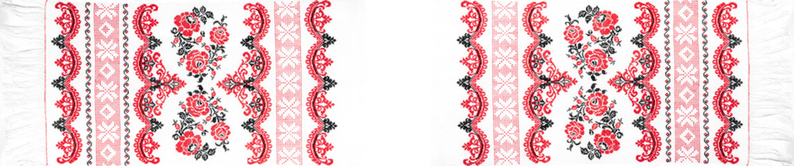 Ukrainian folk embroidery, handmade