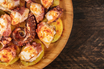 Pulpo a la gallega, traditional Spanish Galician dish