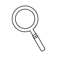 lupe icon over white background vector illustration