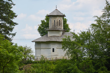 Orthodox church in the forest on mountain