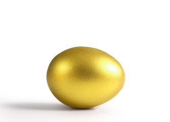 golden  easter egg isolated