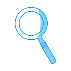 lupe icon over white background vector illustration