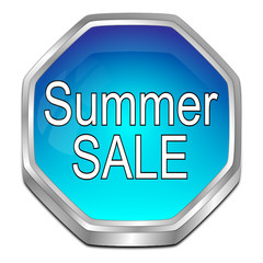 Summer Sale Button - 3D illustration