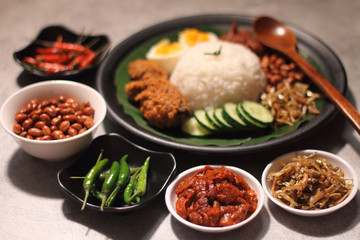 Asian food nasi lemak