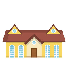 exterior house isolated icon vector illustration design