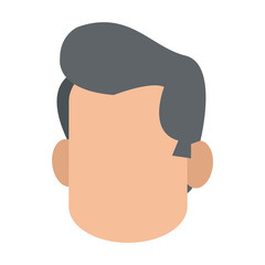 faceless head of man icon image vector illustration design 