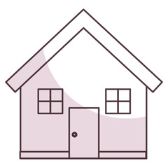 exterior house isolated icon vector illustration design