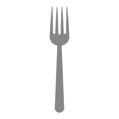 fork icon over white background vector illustration