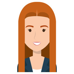 beautiful and young woman character vector illustration design