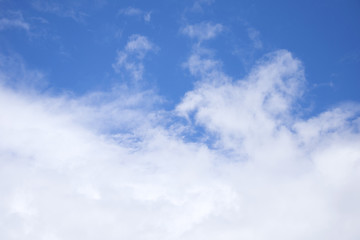 clouds in the blue sky