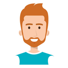 young man avatar character vector illustration design