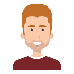 young man avatar character vector illustration design