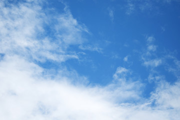 clouds in the blue sky