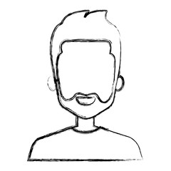 young man avatar character vector illustration design