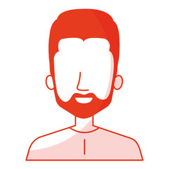 young man avatar character vector illustration design