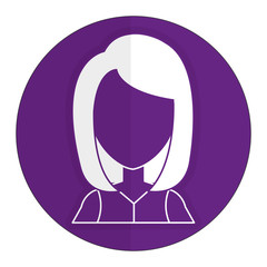 beautiful and young woman character vector illustration design