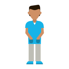 male medical doctor icon image vector illustration design 