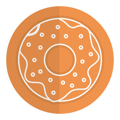 delicious sweet donut icon vector illustration design