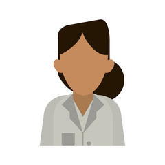 female medical doctor icon image vector illustration design 