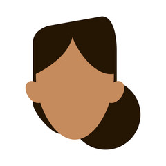 faceless woman icon image vector illustration design 