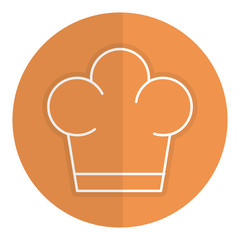 Isolated icon hat graphic job profesional uniform