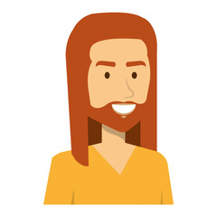 man character hippy lifestyle vector illustration design