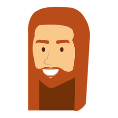 man character hippy lifestyle vector illustration design