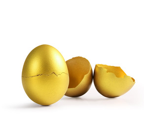 golden  easter egg isolated