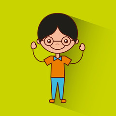 happy child illustration icon vector design graphic