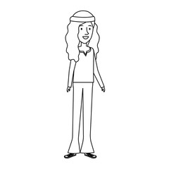 woman character hippy lifestyle vector illustration design
