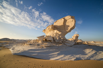 Chalk Deposit Formation in Egypts White Desert