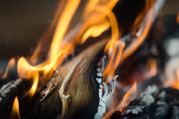 Fire burning