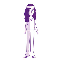 woman character hippy lifestyle vector illustration design