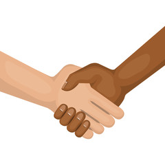 hand shake isolated icon vector illustration design