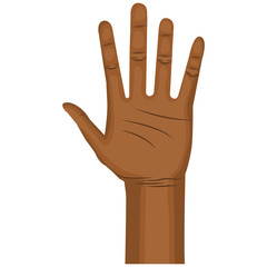 Obraz premium hand human open icon vector illustration design