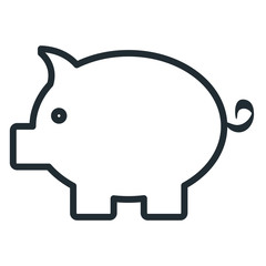piggy savings isolated icon vector illustration design