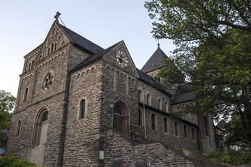 Fototapeta na wymiar church in the historic town alt ahrweiler in germany
