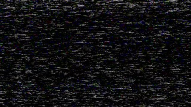 The noise on the TV screen while playing old home videos.