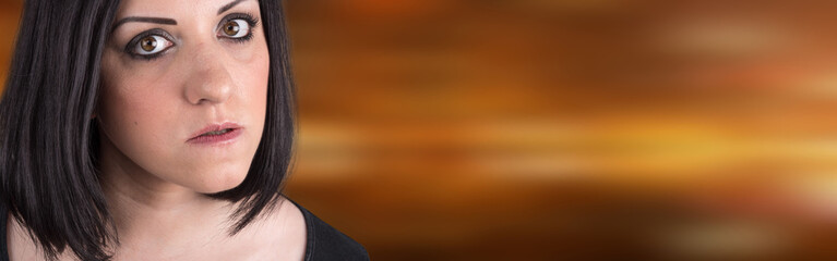 Fototapeta premium Portrait of an angry young woman