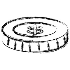 coin money isolated icon vector illustration design