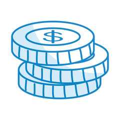 coin money isolated icon vector illustration design