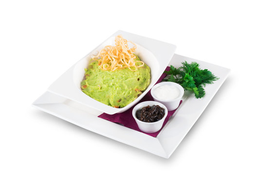 English Shepherd Pie With Beef On A White Background