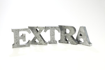 EXTRA/金属製の文字