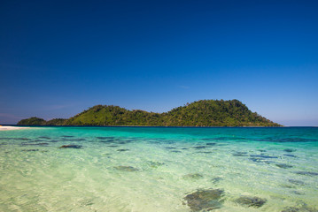 Obraz premium Blue sea nature background.