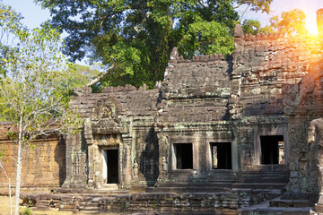 Preah Khan Temple (12th Century) in Angkor Wat, Siem Reap, Cambodia.